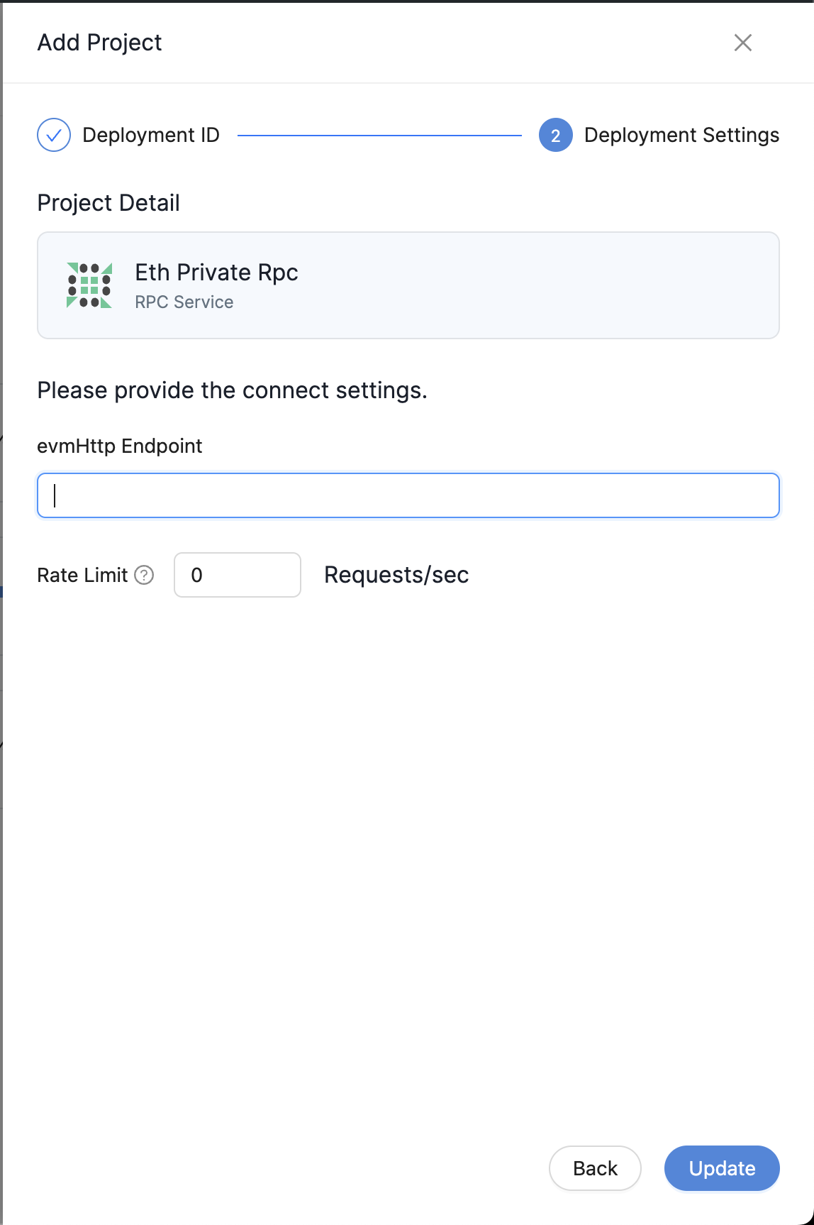 Connect local node